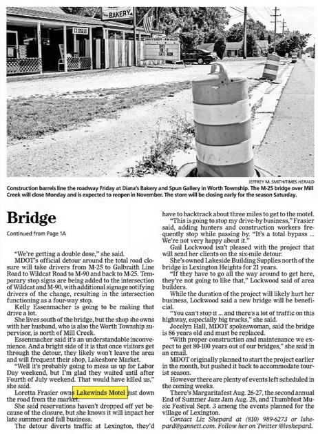 Lakewinds Motel (Lake Winds Motel, Reiferts Colonial Tourist Court)) - 2016 Article (newer photo)